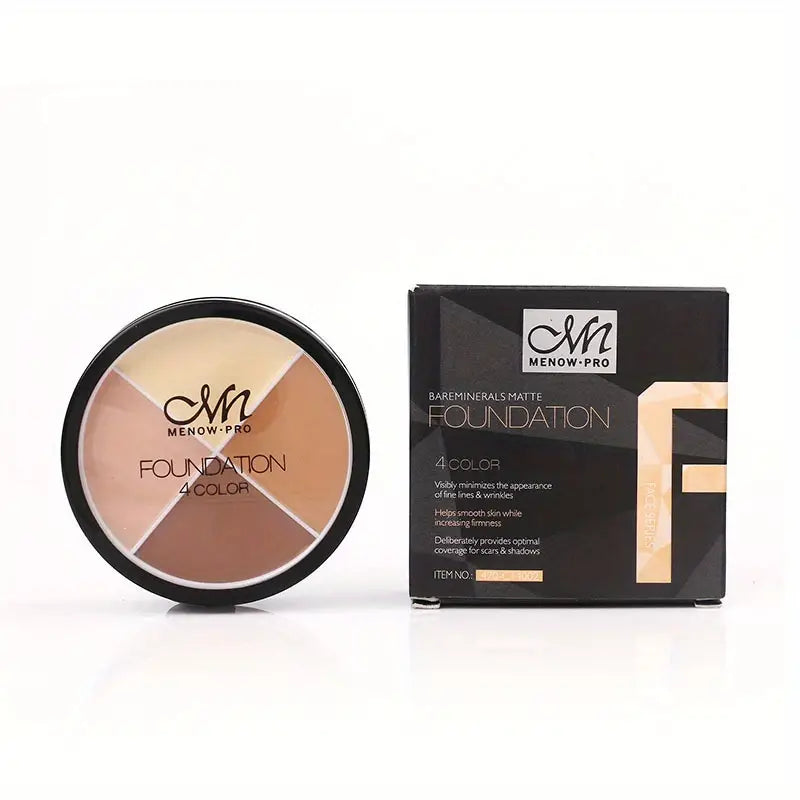 Corrector difuminable de 4 colores para iluminar y contornear