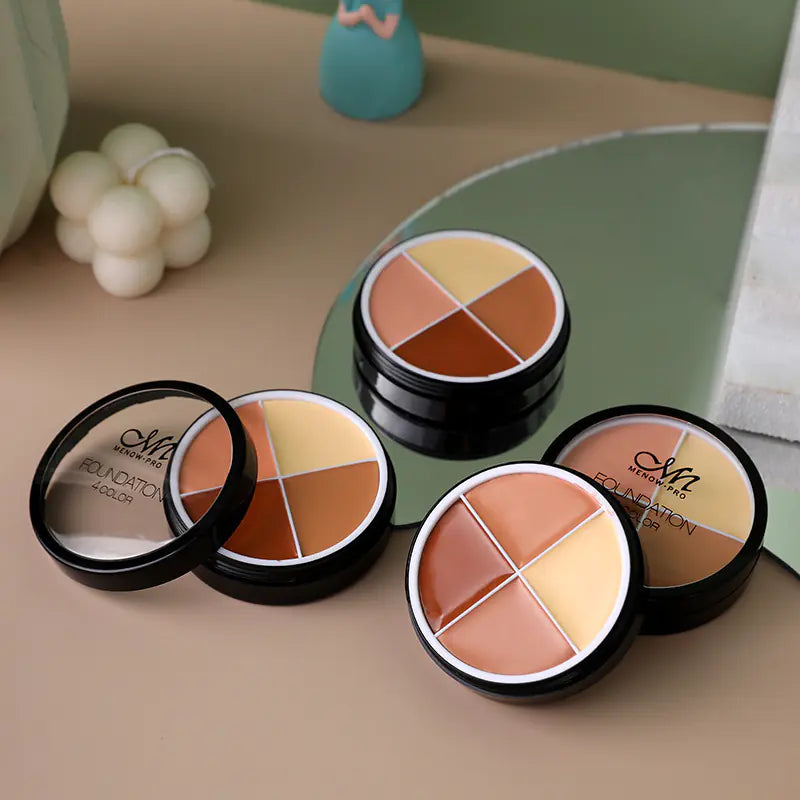 Corrector difuminable de 4 colores para iluminar y contornear