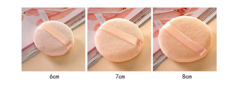 Borla de maquillaje redonda para profesionales - Herramienta de maquillaje